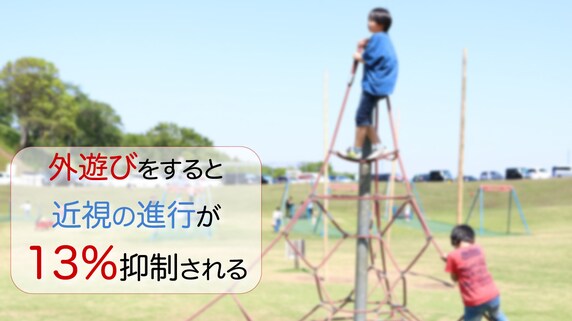 両親が近視の子供…2時間の外遊びで「近視リスク」が1/3に!