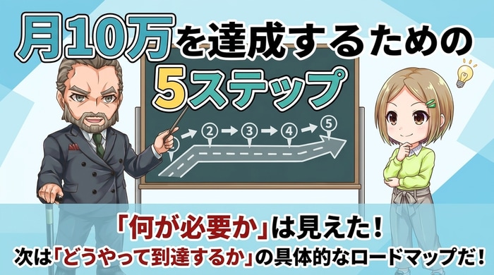 バイナリーオプションで月10万達成するための5ステップ