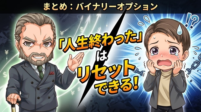 バイナリーオプションで人生終わったはリセット可能！