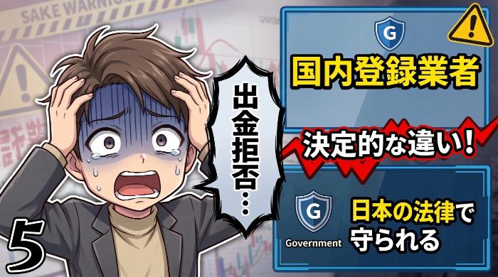 海外無登録業者と国内登録業者の決定的な違い
