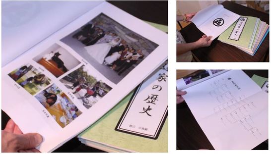 ［図表5］冊子製本なら家族アルバム感覚で家系図が楽しめる