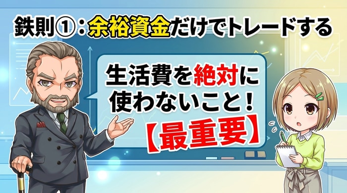 破産しないための鉄則は余剰資金だけでトレード