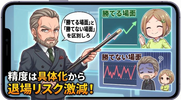 デモトレードで「勝てる場面」と「勝てない場面」を区別しろ