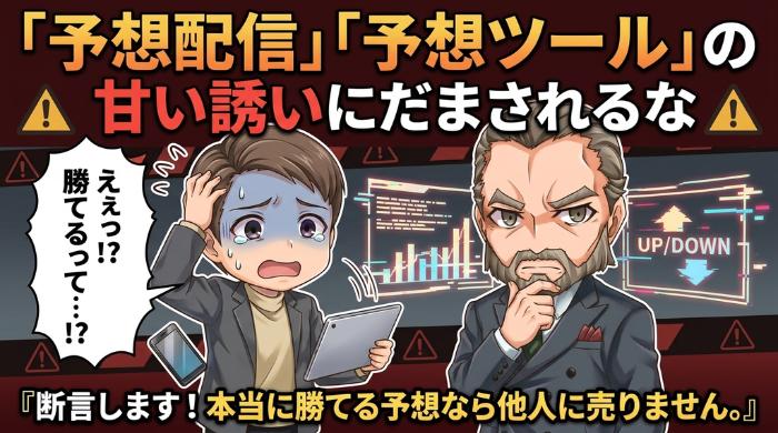 「予想配信」「予想ツール」の甘い誘いにだまされるな