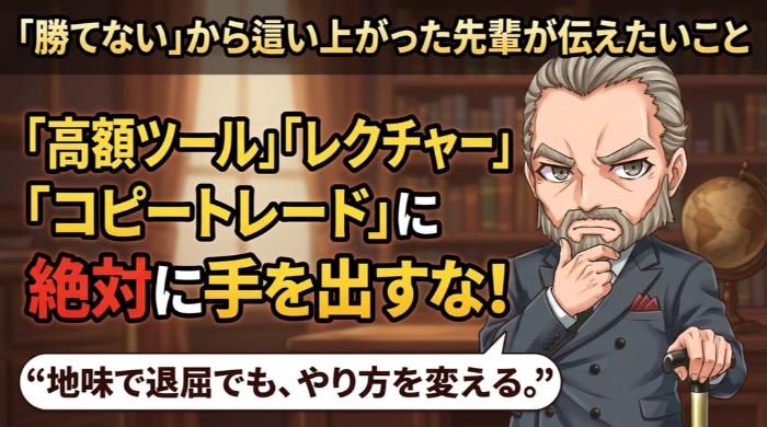 「勝てない」から抜け出した先輩トレーダーが伝えたいこと