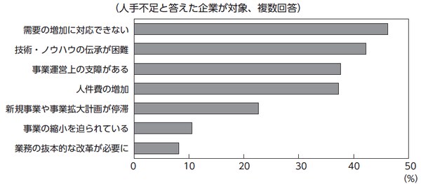 出典：内閣府マンスリートピックス「人手不足感の高まりについて」