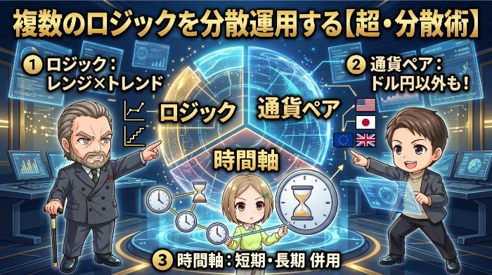 1つのロジックに全資金を突っ込まない