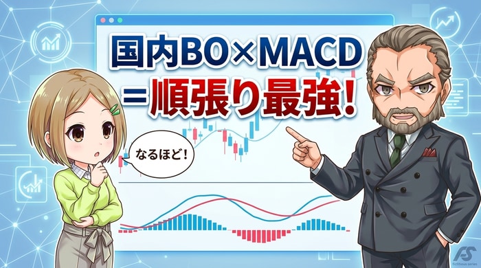 国内バイナリーオプション×MACDが最強の組み合わせ