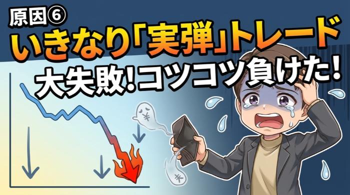 デモトレードをスキップして実弾で始めた