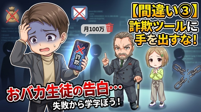 詐欺ツールに手を出して破産