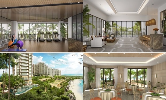 レジデンス専用のプールやフィッチネスジム、ファンクションホールなど、ホテル並みのファシリティ