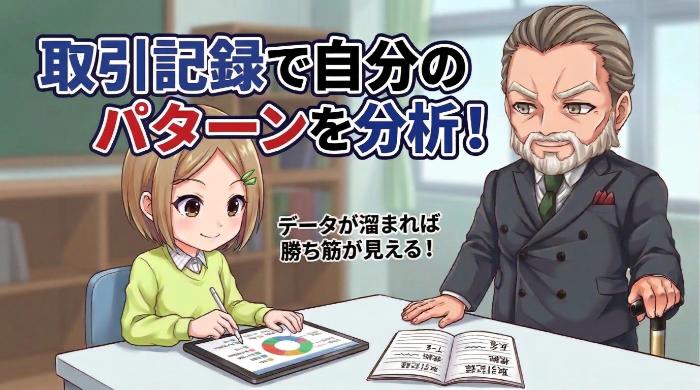 取引記録をつけて自分のパターンを分析する