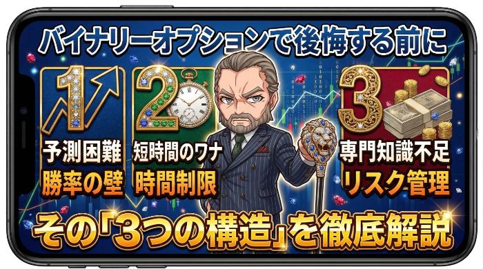 バイナリーオプションで後悔する前に読め！経験者が教える5つの落とし穴