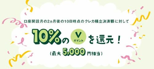 10%のVポイントを還元