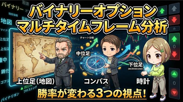 バイナリーオプションのマルチタイムフレーム分析｜勝率が変わる3つの視点