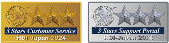 HDI-Japan2024年の受賞バッジ