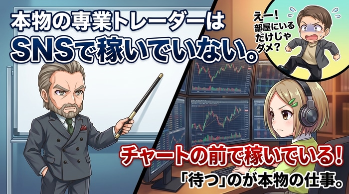 本物の専業バイナリーオプショントレーダーはSNSで稼いでいない