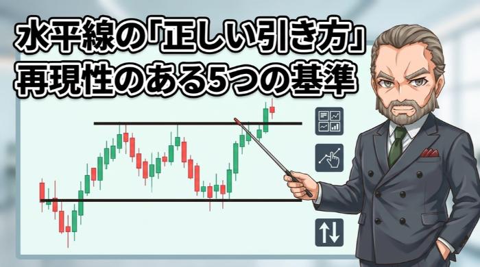 水平線の「正しい引き方」── 再現性のある5つの基準
