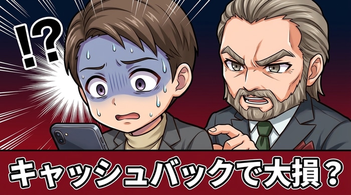 キャッシュバック欲しさに無理な取引をして本来の利益以上に損する失敗パターン