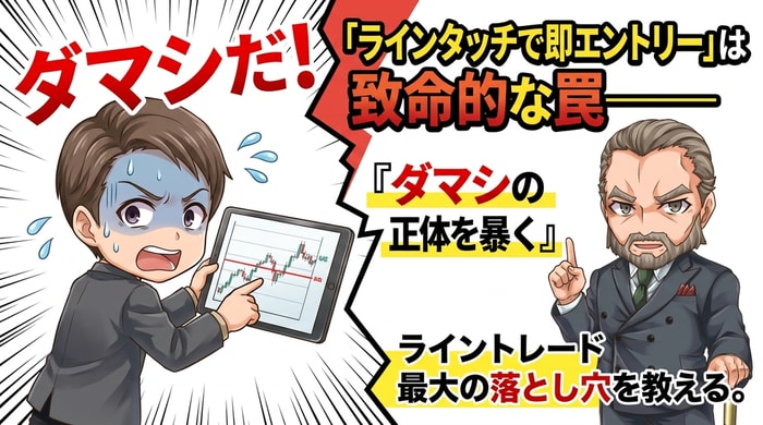 ラインタッチで即エントリ―は致命的な罠