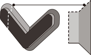 スロープ付きV字重層構造のイメージ図