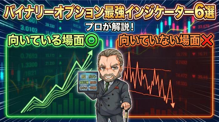 バイナリーオプション最強インジケーター6選｜「向いている場面」と「向いていない場面」を正直に話す
