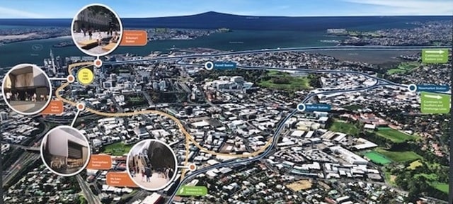 ［図表1］オークランドシティ―の路線工事イメージ