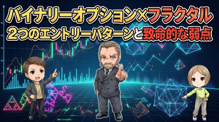 バイナリーオプション×フラクタル｜2つのエントリーパターンと致命的な弱点