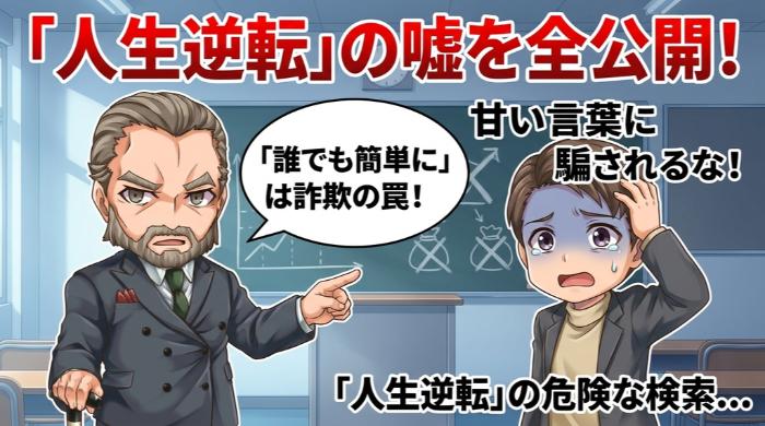 「人生逆転」の甘い言葉で近づく詐欺の手口を全公開