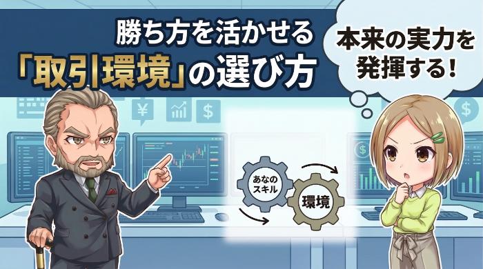 勝ち方を活かせる「取引環境」の選び方