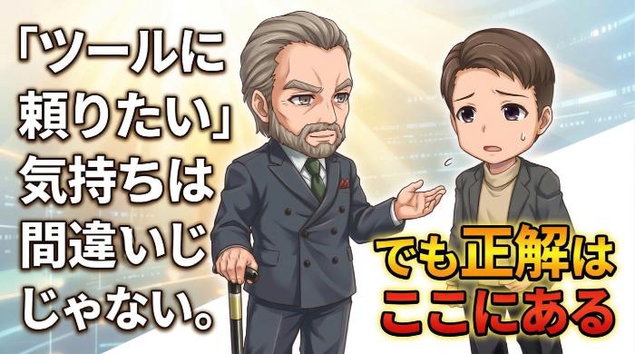 「ツールに頼りたい」気持ちは間違いじゃない。でも正解はここにある