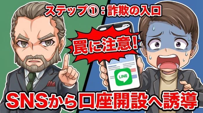 SNSで突然のフォロー・DM。最初は投資の話を一切しない