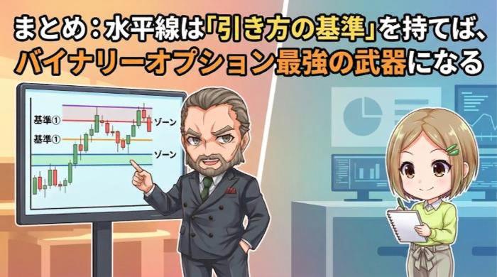 水平線は「引き方の基準」を持てば、バイナリーオプション最強の武器になる