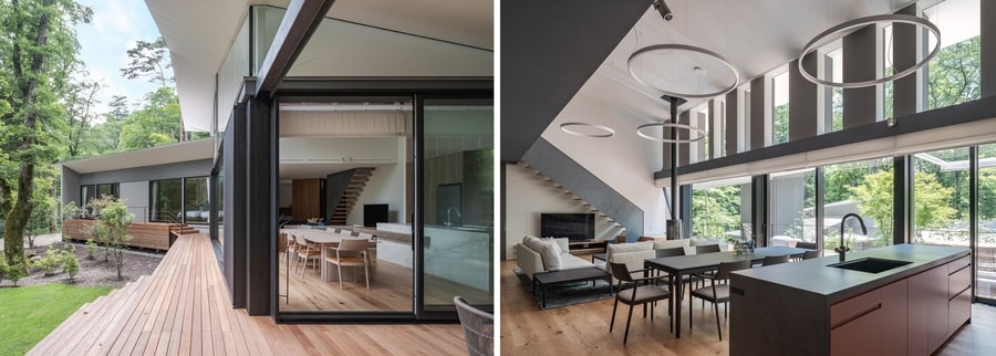 開放的なテラスと過ごしやすい室内