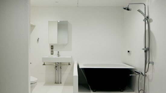 床置きのバスタブが個性的なアパートは現在の所満室。