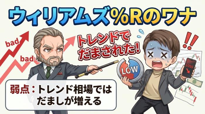 トレンド相場ではだましが増える