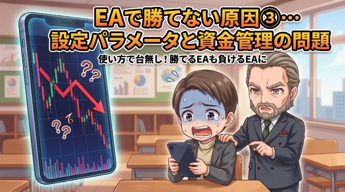 EAで勝てない原因③…設定パラメータと資金管理の問題