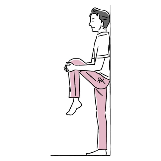 ［図表1］ハムストリングスのストレッチ