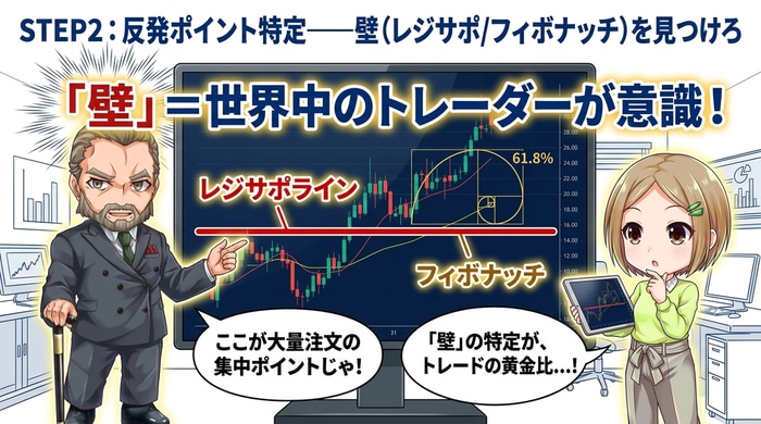 反発ポイントを特定する