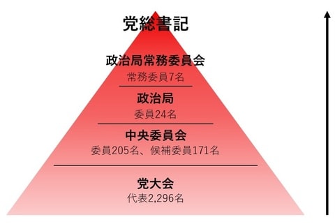 （注）代表、委員数は第20期のもの （出所）筆者作成
