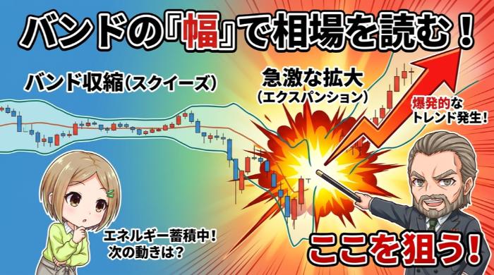 バンドの「幅」で相場の状態を読む