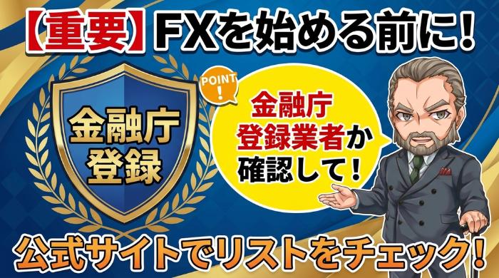 金融庁登録業者かどうかを確認する方法