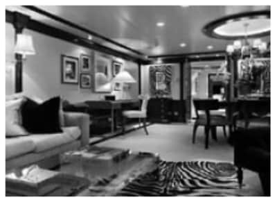 オーナーズスイートのリビング