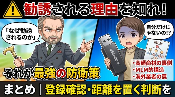 まとめ｜「なぜ勧誘されるのか」を知ることが、最強の防衛策になる