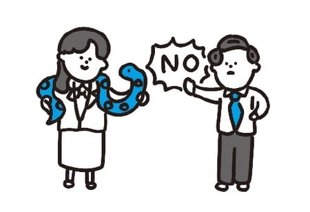 イラスト：nankaiine 出所：Mayu、Forrest Baker共著『パパッと頭に入る　英語の動詞図鑑』（KADOKAWA）