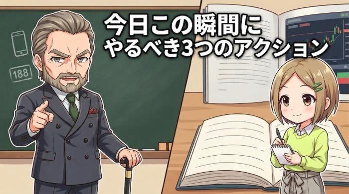今すぐやるべき3つのアクション
