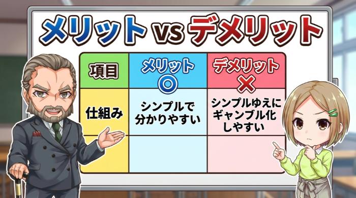 メリット vs デメリット比較表