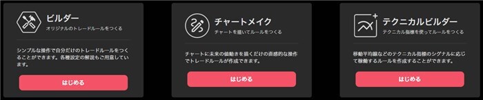 トライオートFXのビルダー機能の設定方法