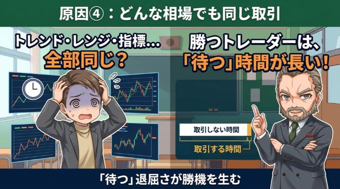 どんな相場でも同じように取引している