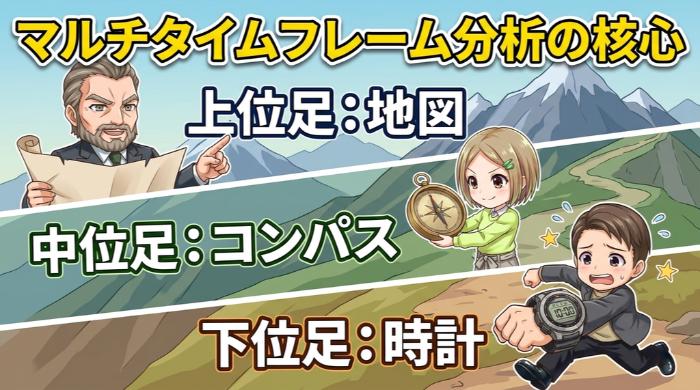 マルチタイムフレーム分析の核心＝複数の時間軸で「文脈」を読む
